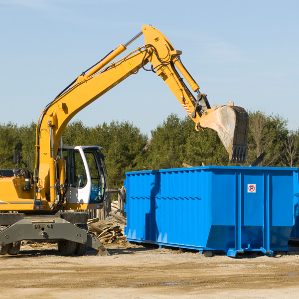 can i choose the location where the residential dumpster will be placed in Woodstock CT